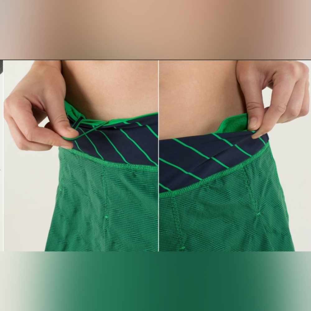 SOLD-Lulu Fast Cat Skirt SET, Sz 8, Green Bean / Inkwell / Slalom Stripe Inkwell - Picture 5 of 9